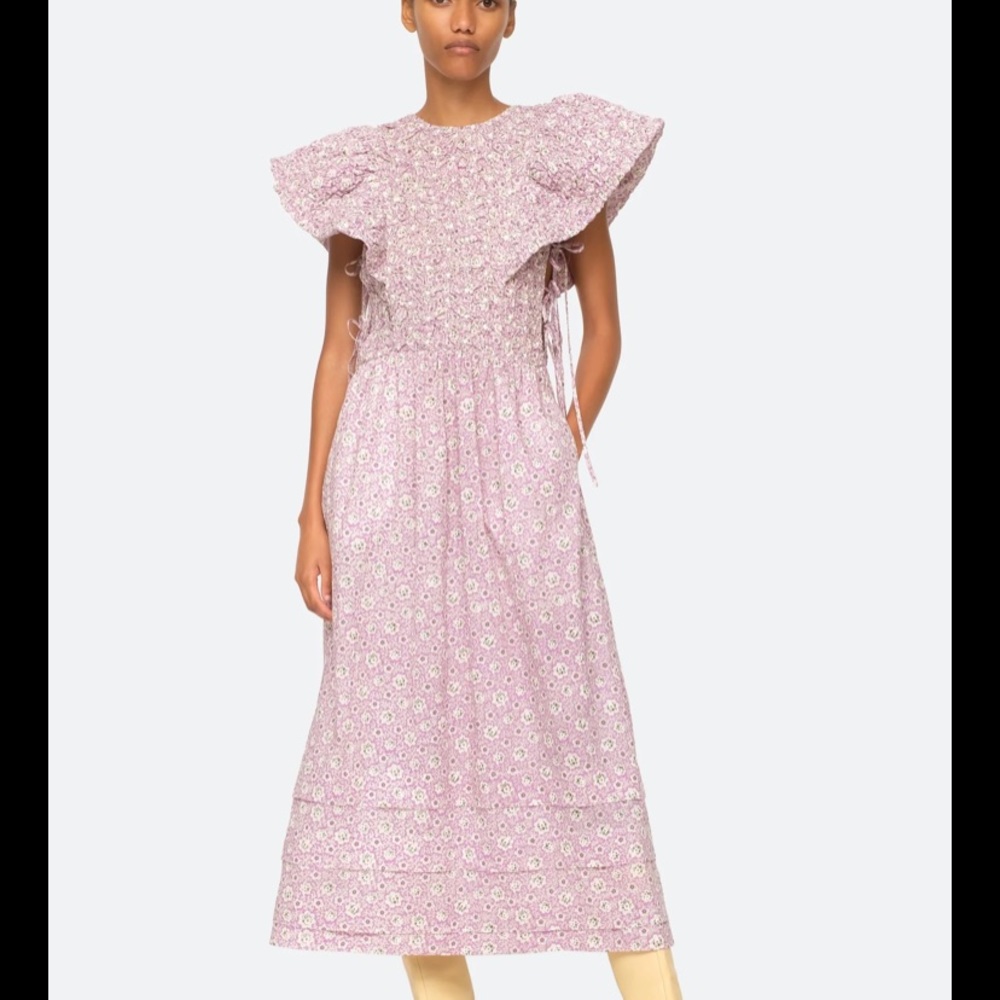 SEA NY
IDA PRINT SMOCKED DRESS